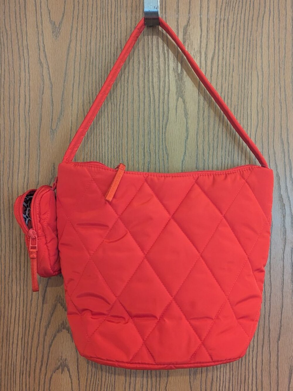 Vera Bradley Quilted Shoulder Bag in Bright Coral Red